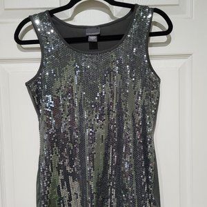 Covington Gray sequin Shell tank top